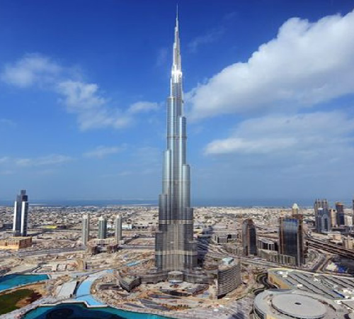 BURJ KHALIFA surrounding Buildings  UAE -Duba